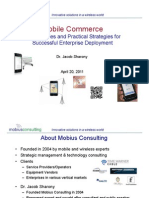 Mobile Commerce: Technologies and Practical Strategies For Successful Enterprise Deployment