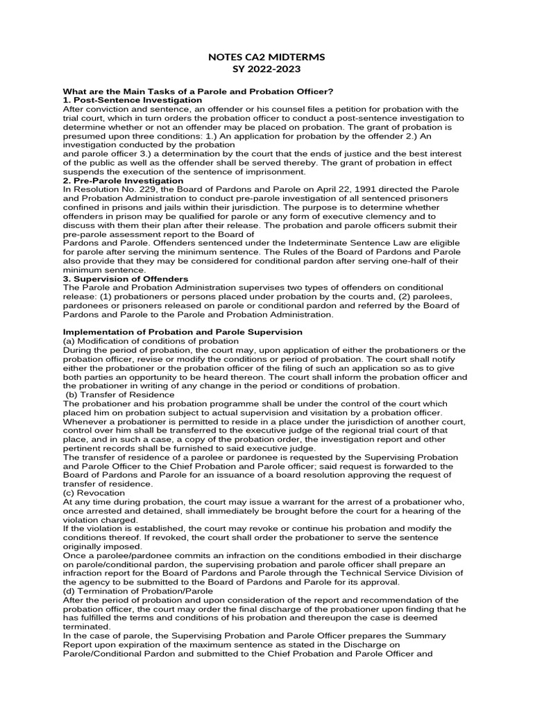 Notes Ca2 Midterms 1 | PDF