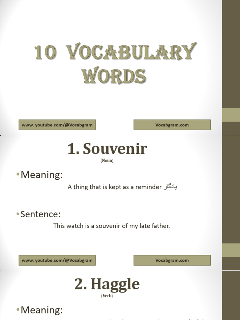 Urdu Vocabulary: Key Terms Explained | PDF | Semantic Units | Morphology