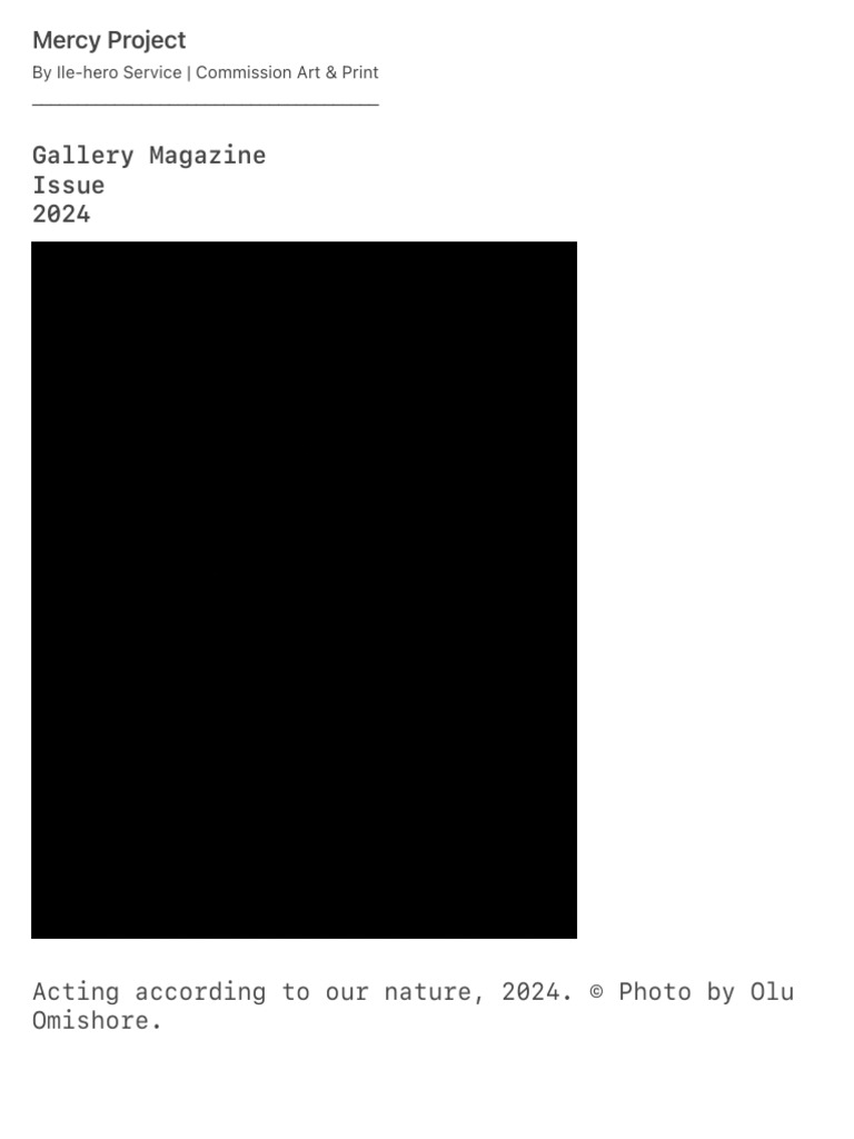 Mercy Project | PDF