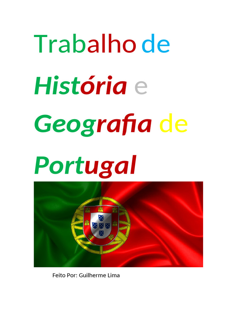 Trabalho de História e Geografia de Portugal 3º Período | PDF