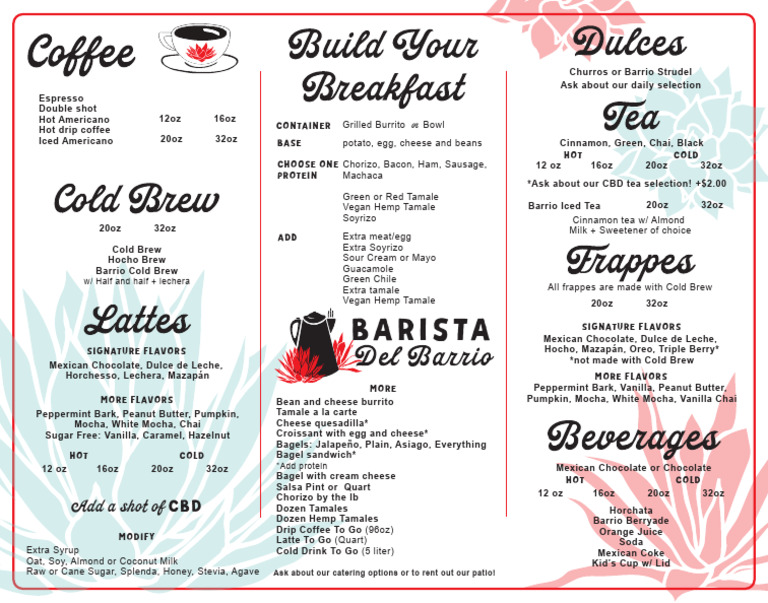 Menu v1 | PDF