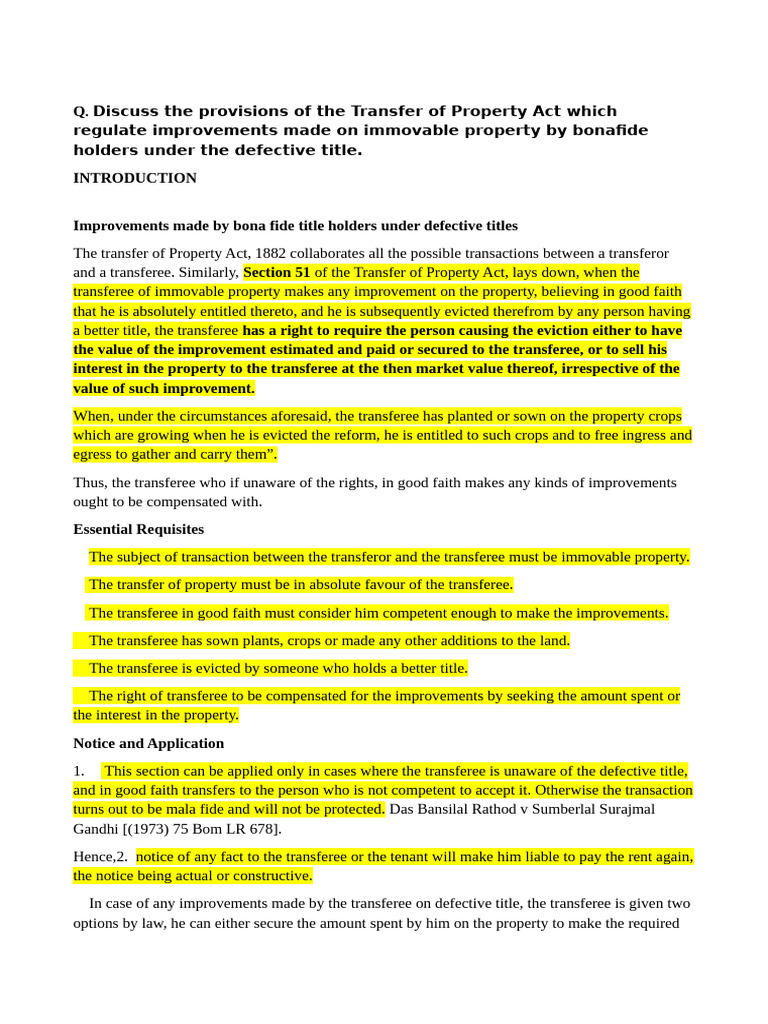 Property Law Unit 2 | PDF