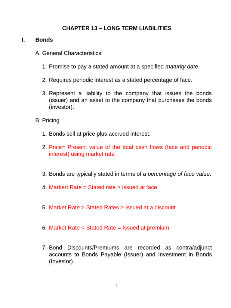 CH 13 Class Notes | PDF