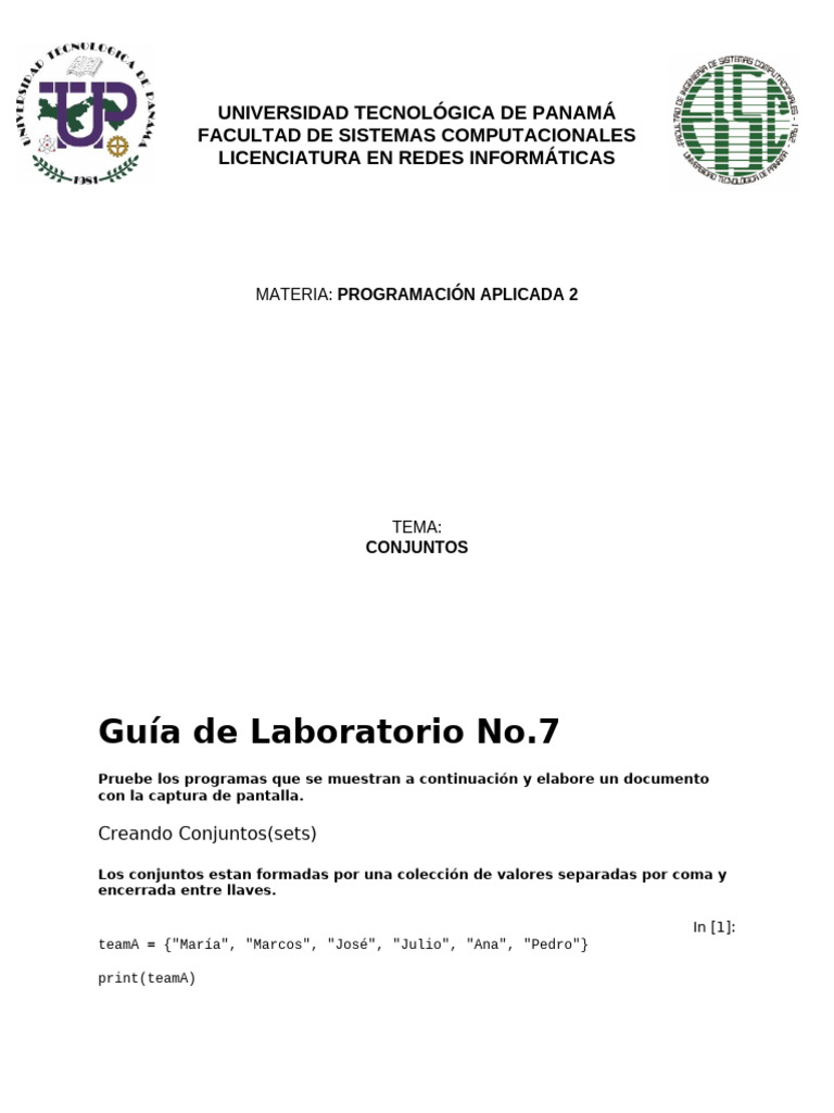 Guia De Laboratorio 7 Pdf