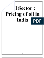 Oil Sector - Pricing of Oil in India