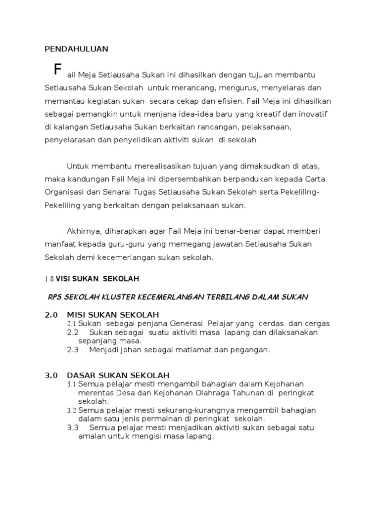Fail Meja Su Sukan Pdf