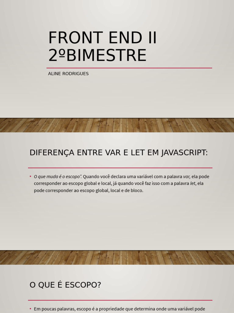 Front End II | PDF