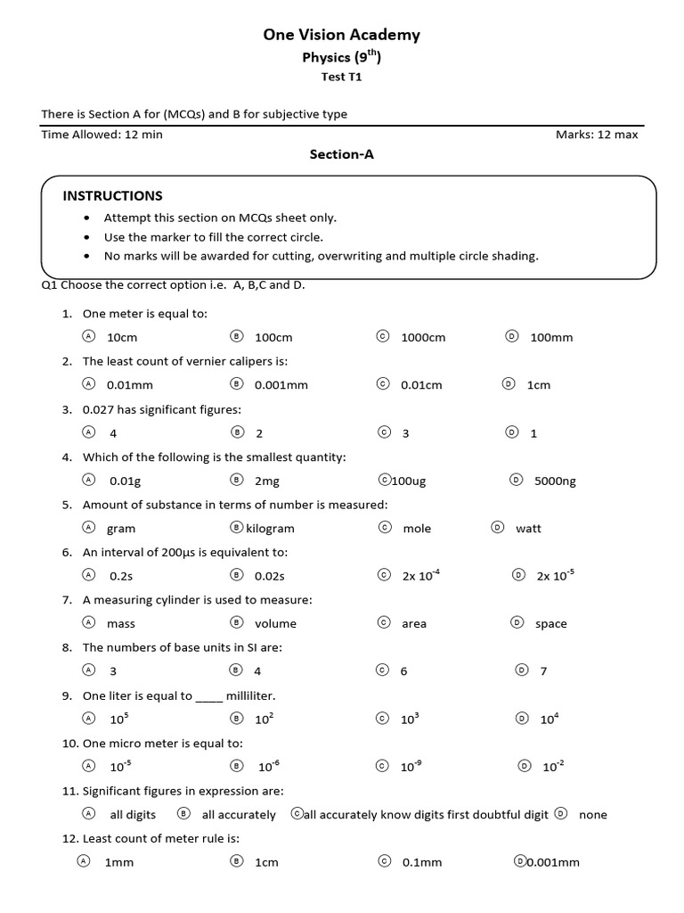 Test 1 | PDF