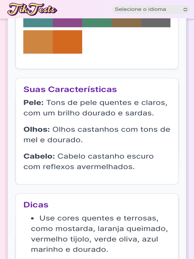 Cores Quentes para Pele Clara | PDF