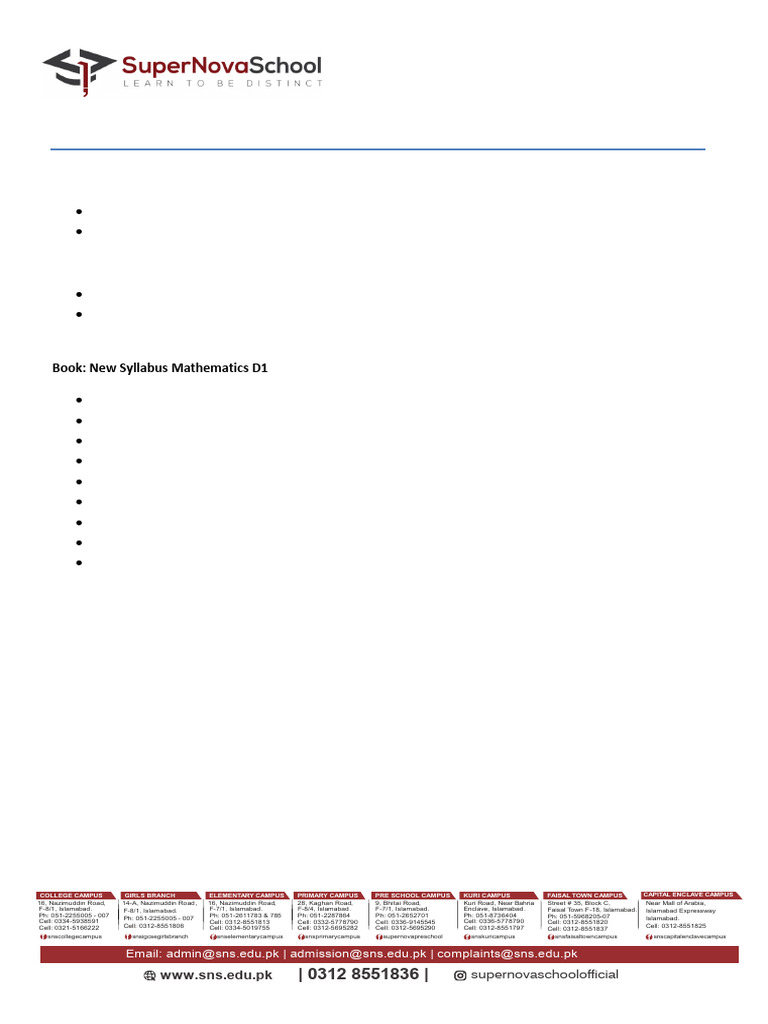 IG I Syllabus | PDF