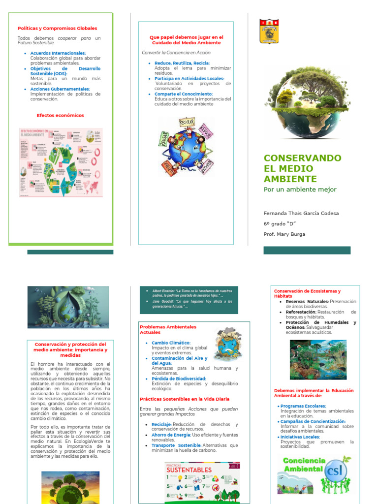 Conservacion Del Medio Ambiente | PDF | Entorno natural | Ciencia y ...