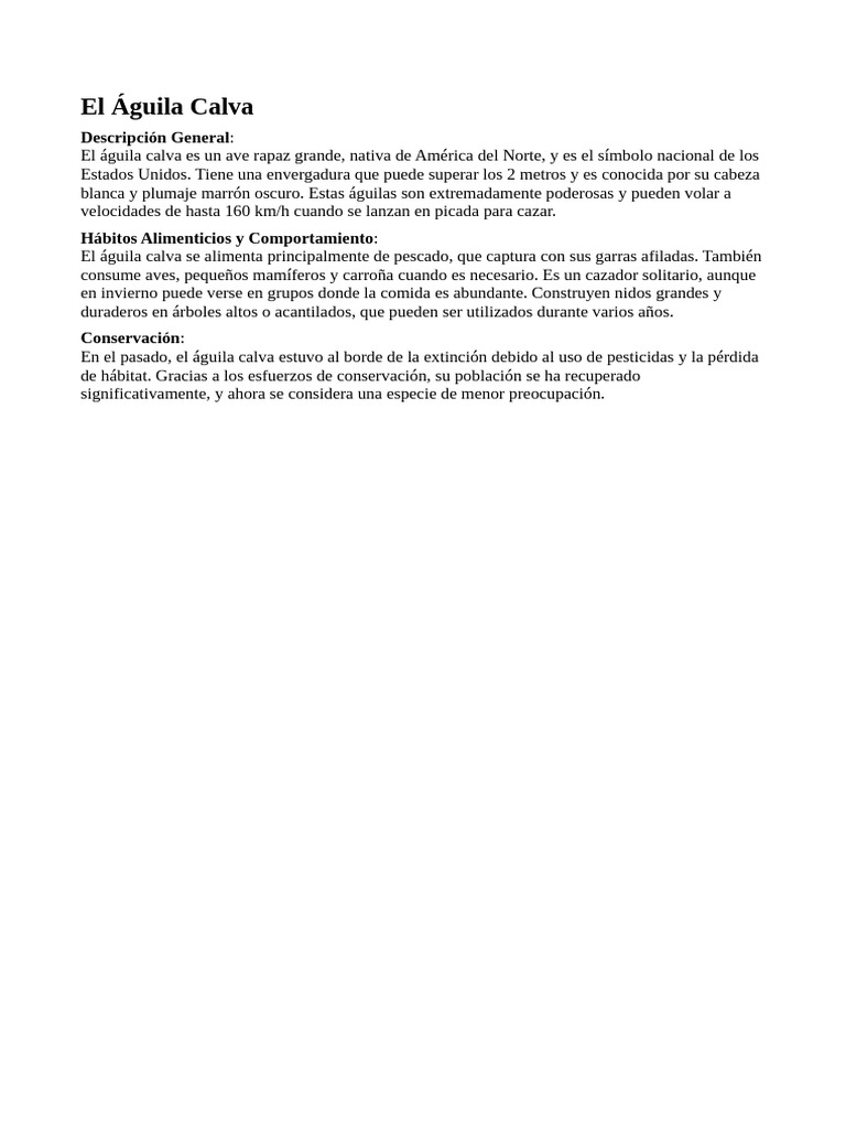 Aguila Calva | PDF