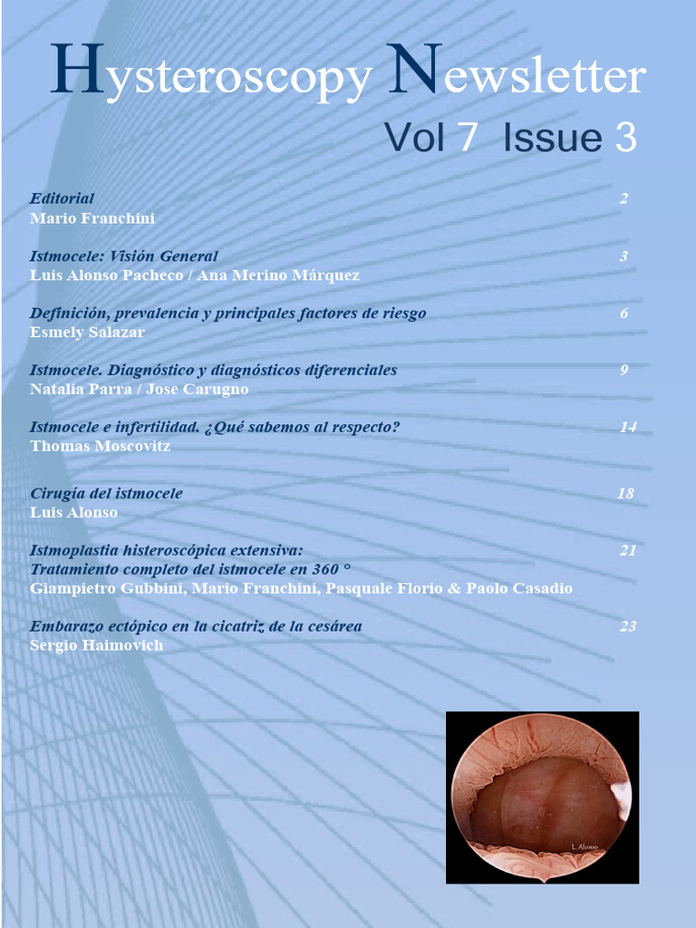 Hysteroscopy Newsletter Vol 7 Issue 3 Spanish Pdf