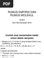 Rumus Empiris Dan Rumus Molekul