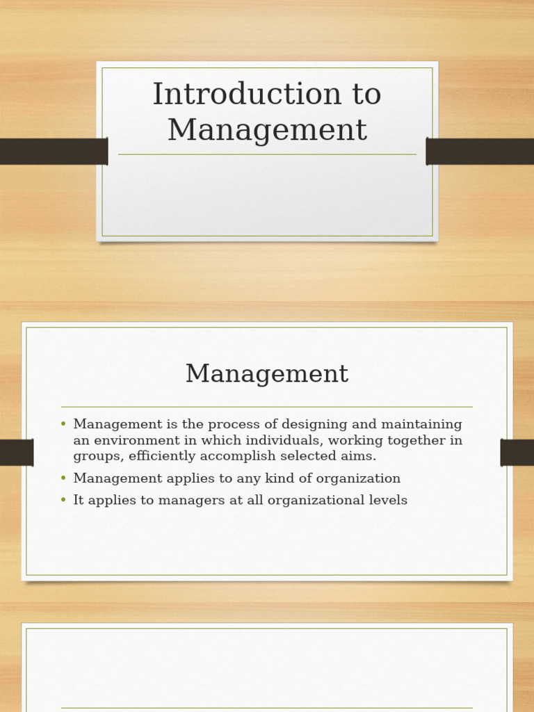 Introduction To Management | PDF