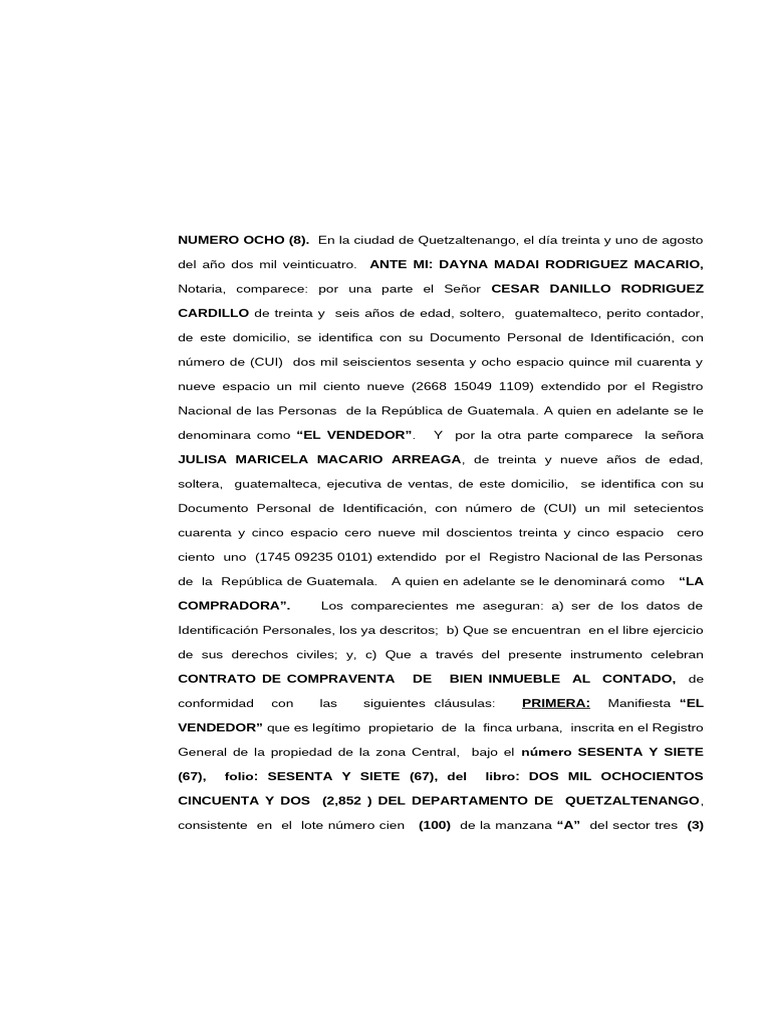 349456742-04-Contrato-de-Compraventa-Al-Contado-guatemala | PDF