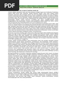 CP Akidah Akhlak Fase F MA
