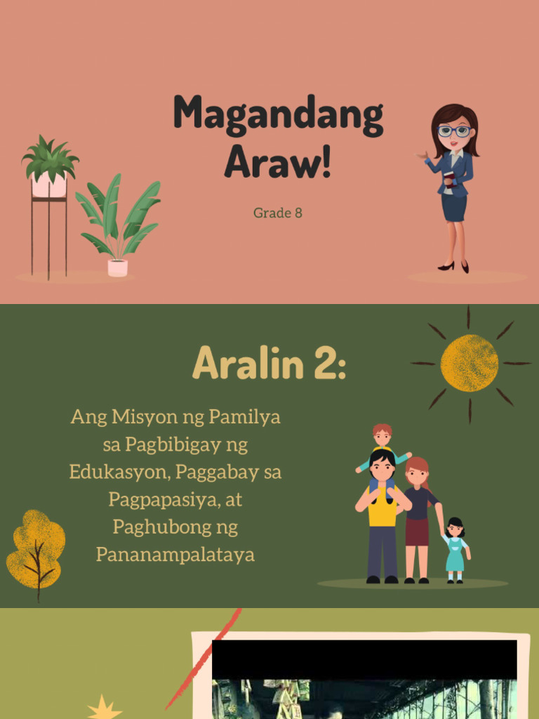 Ang Misyon NG Pamilya Sa Pagbibigay NG Edukasyon, Paggabay Sa ...