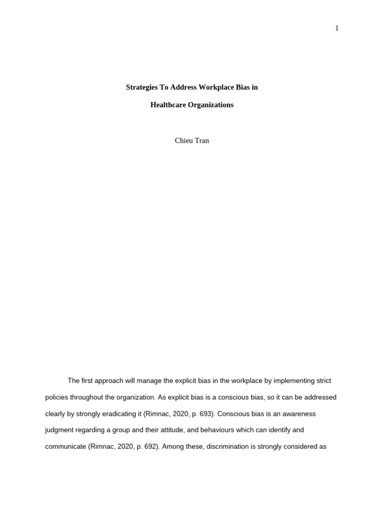 View of Addressing Biases | PDF