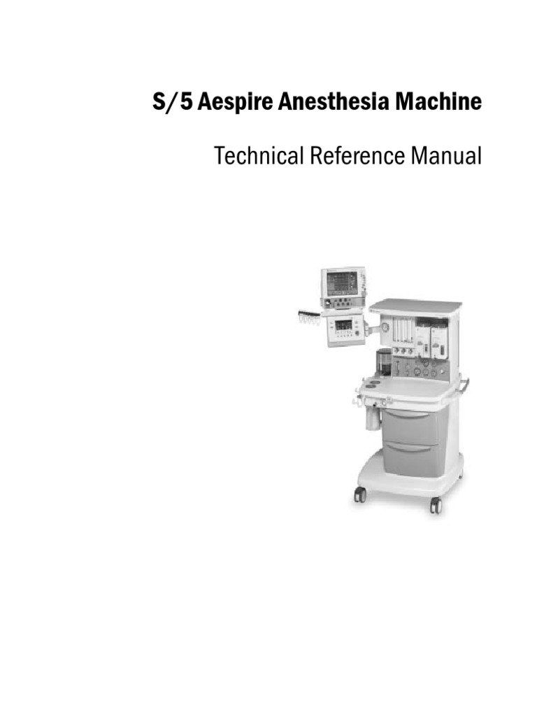 Datex Ohmeda S5 Aespire Service Manual Pdf Manufactured Goods Mechanical Engineering