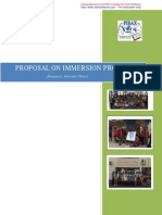 PROPOSAL On Immersion Programe Februari