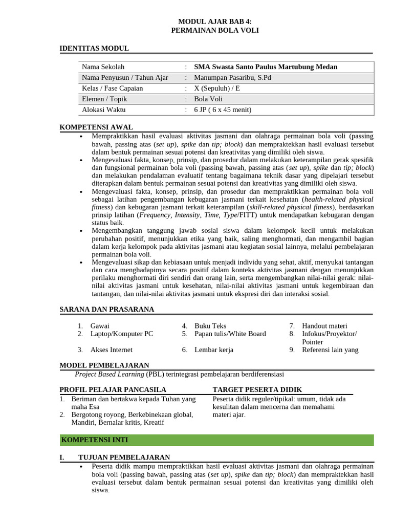 Modul Ajar Bab 4 Kelas 10 | PDF