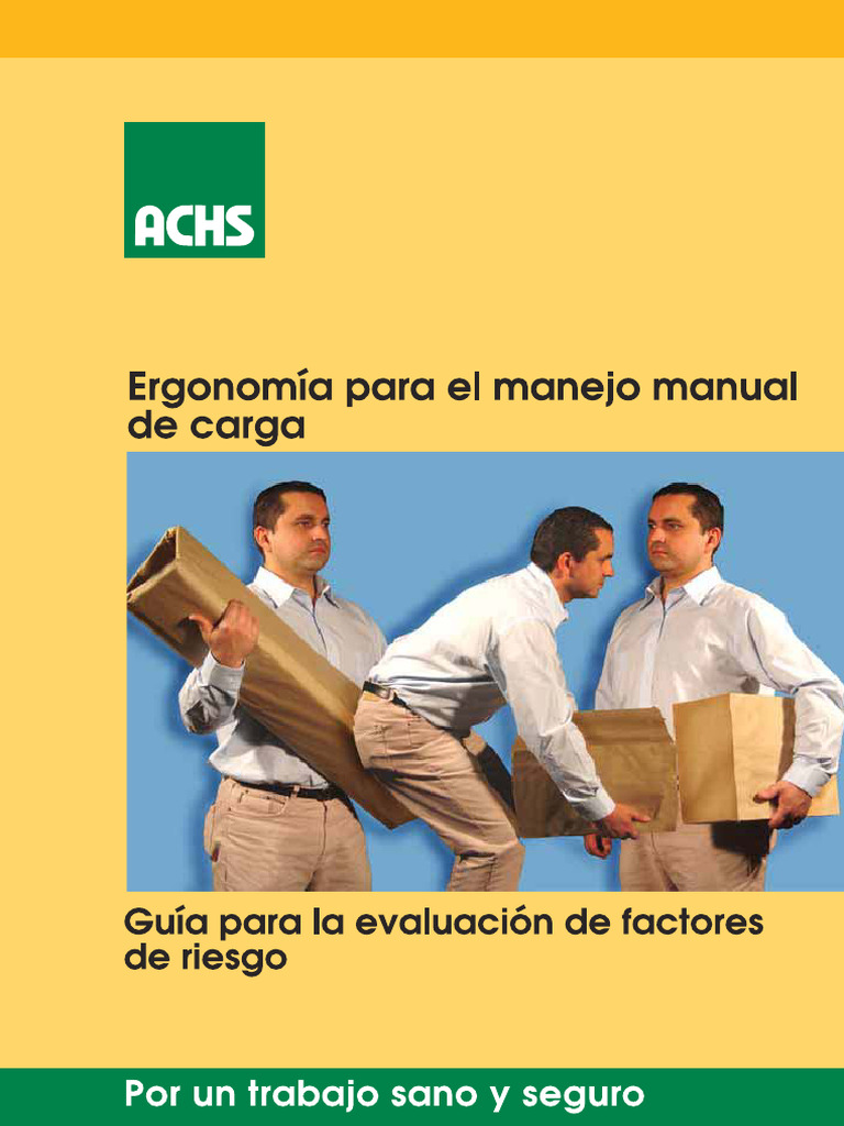Guía de Ergonomía para Manejo de Cargas | PDF | Factores humanos y ...