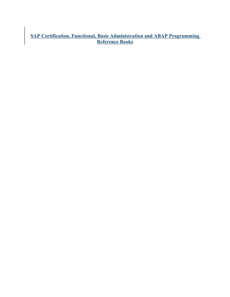 ABAP Functions for SAP Certification | PDF | Business