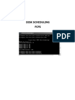 FCFS Disk Scheduling