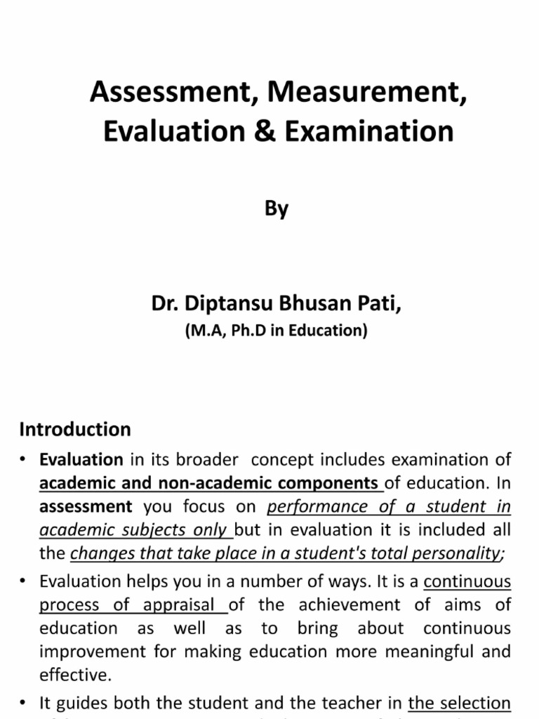 Assessment and Evaluation - 20240731 - 155752 | PDF