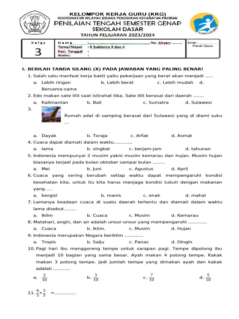 Menyongsong Penilaian Tengah Semester Genap: Strategi Efektif Penyebaran Butir Soal PTS Kelas 3 Madrasah Ibtidaiyah