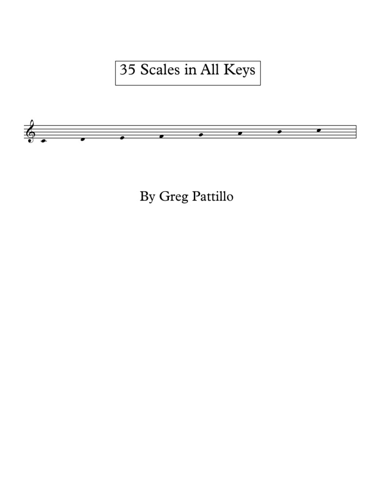 35 Scales in All Keys | PDF