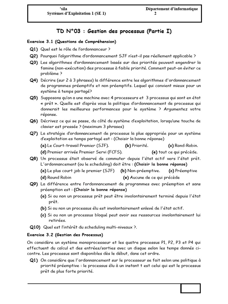 TD 3 | PDF