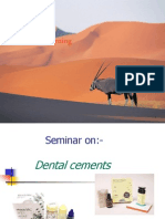 Seminar On Dental Cements