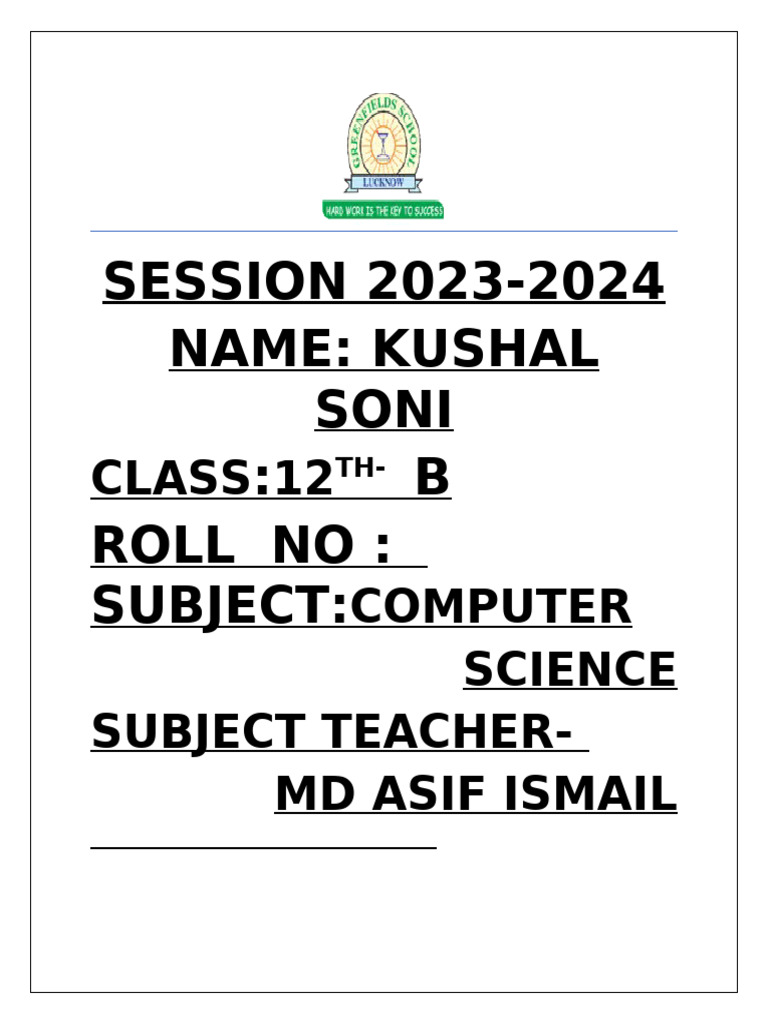Session 2023 | PDF
