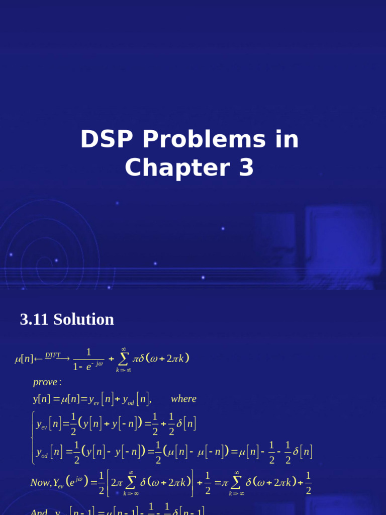 (2024) DSP chapter3 answer格院 | PDF