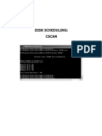 Cscan Disk Scheduling