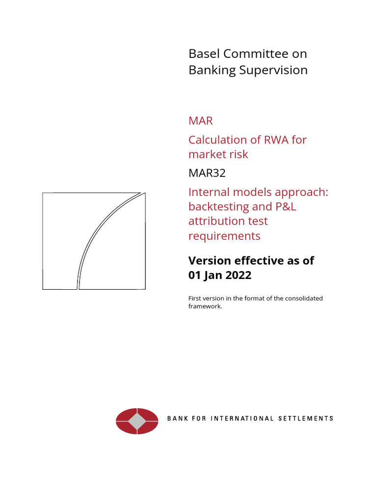 Internal Models Approach - Backtesting and P&L Attribution Test ...