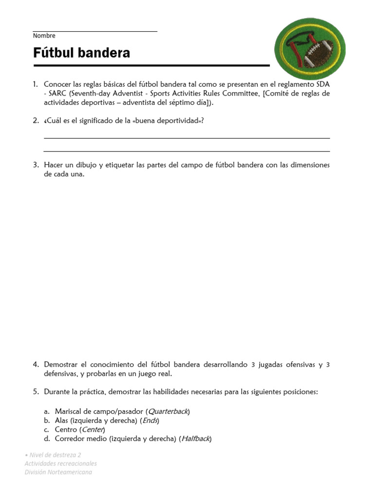 Fútbol Bandera | PDF