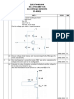 Ec 404 Electronic Circuits Question Bank