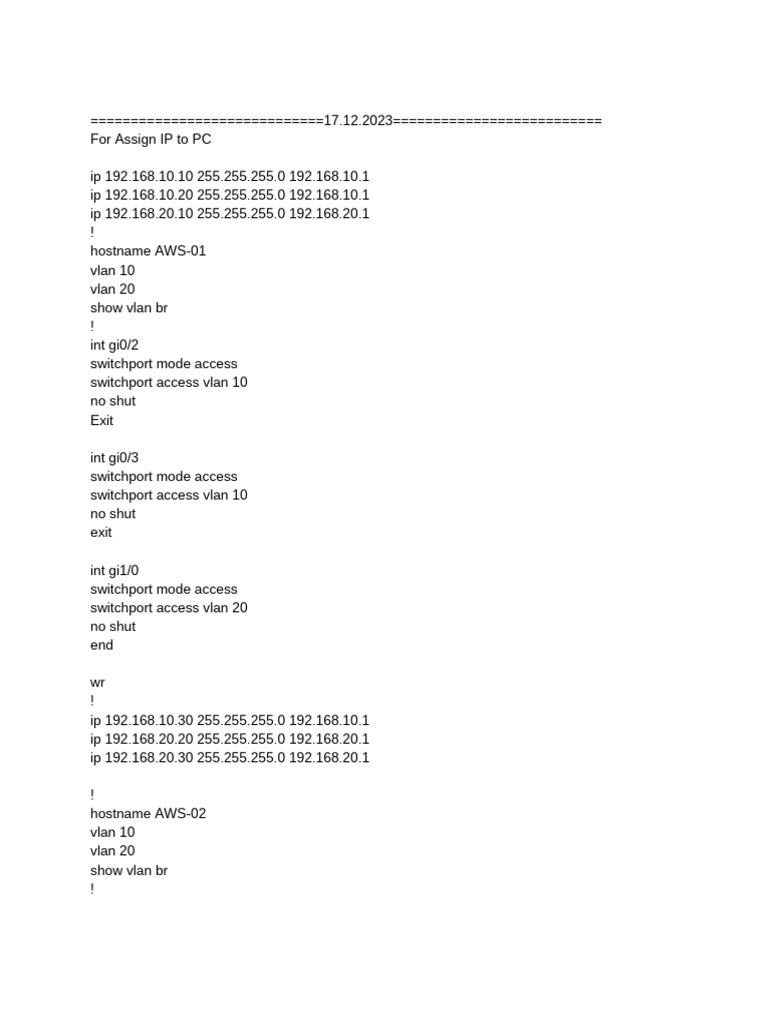 Configuration Code | PDF