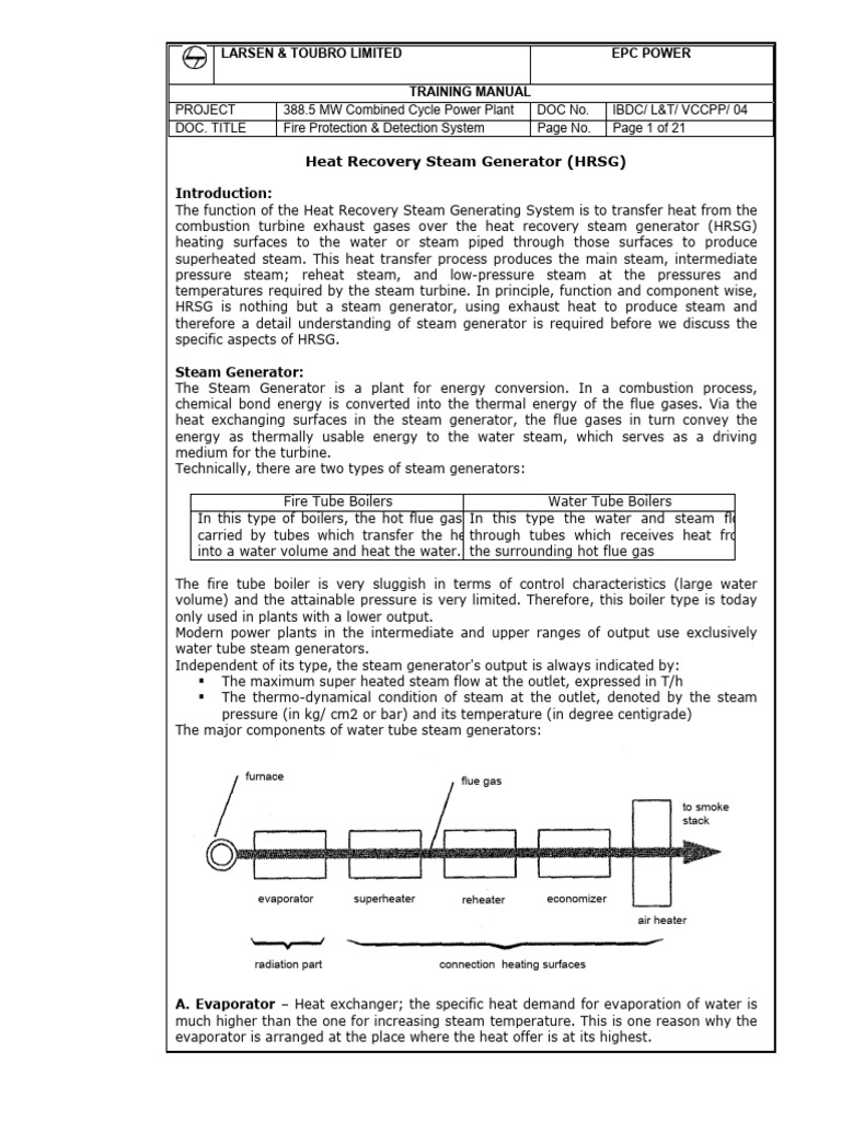 HRSG Overview and Components Guide | PDF | Boiler | Steam