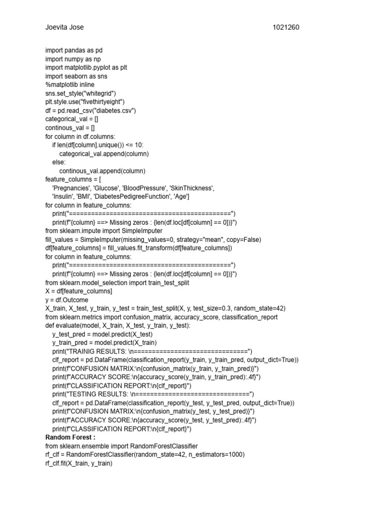 ML Exp 7 | PDF