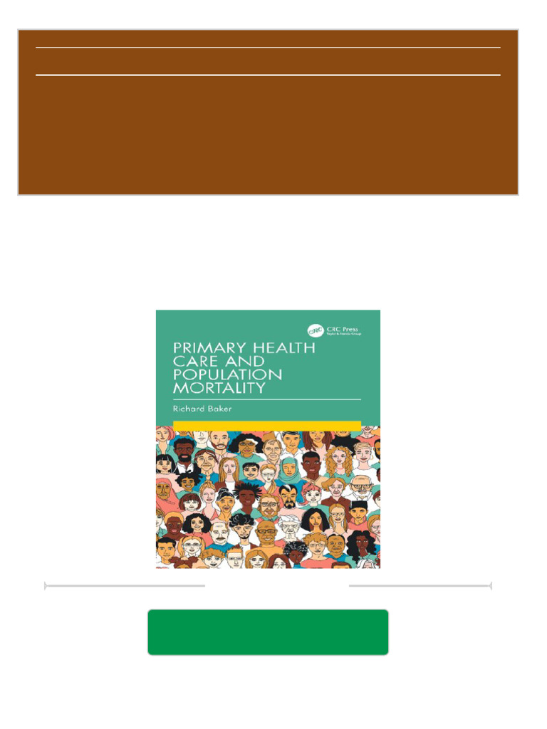 Instant download Primary Health Care and Population Mortality Richard Baker pdf all chapter PDF