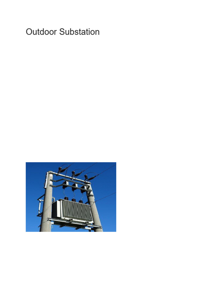 Outdoor Substation | PDF