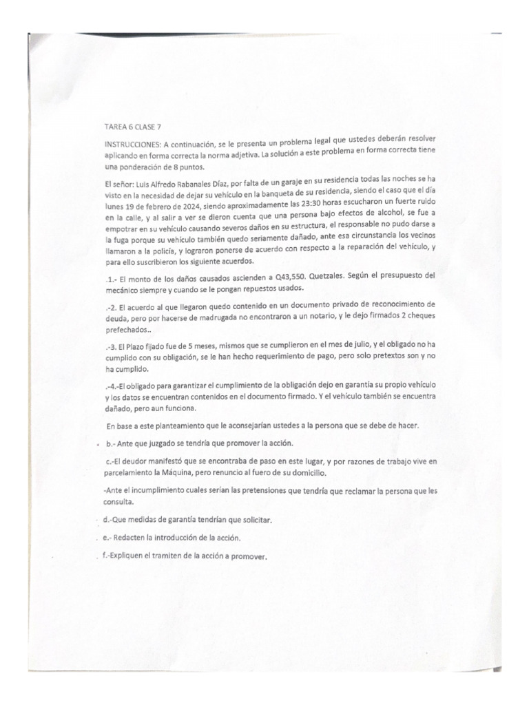 Tarea 6 Clase 7 | PDF