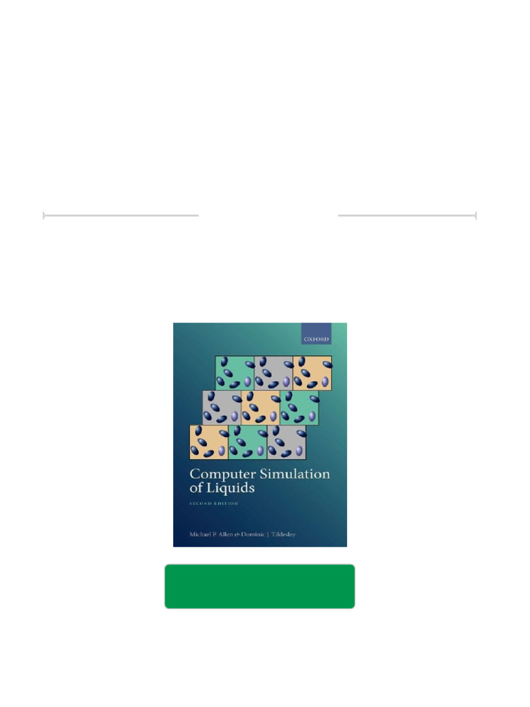 Download full Computer Simulation of Liquids 2nd Edition Michael P
