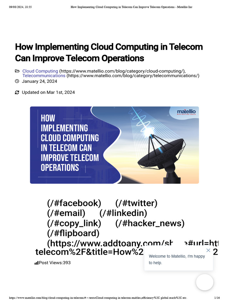 How Implementing Cloud Computing in Telecom Can Improve Telecom ...