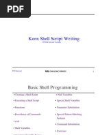 Korn Shell Script Writing